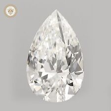 GIA CERTIFIED 0.88 Ct. Natural Pear Cut Diamond I Color IF Clarity -3 3155.50 per carat