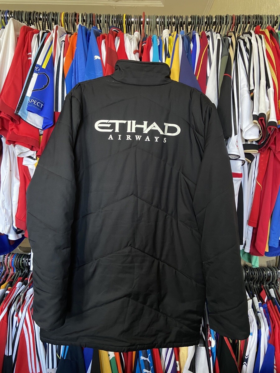 MANCHESTER CITY 2010 2011 FOOTBALL SOCCER BENCH COAT JACKET UMBRO