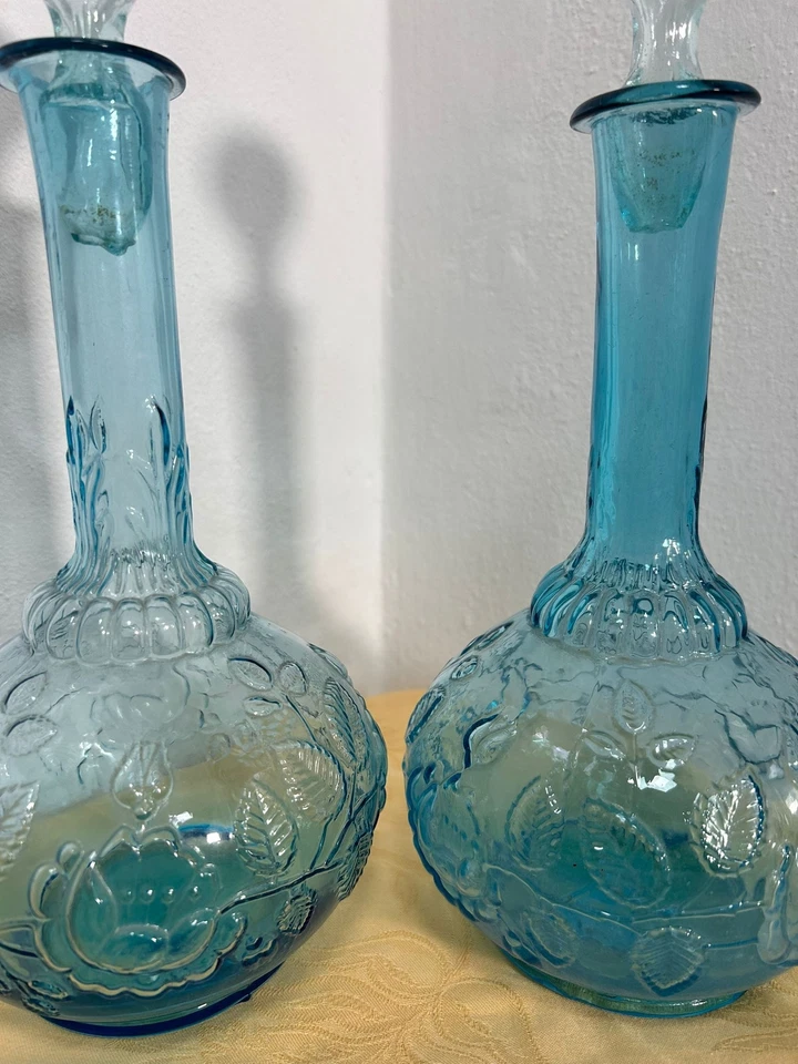 Bottiglie in vetro tonde soffiato della fine del XIX° sec. Italia - Immagine 4 di 4