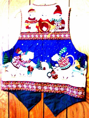 Sz S-M/L - Handmade 100% Cotton Reversible Vests - Picture 25 of 30