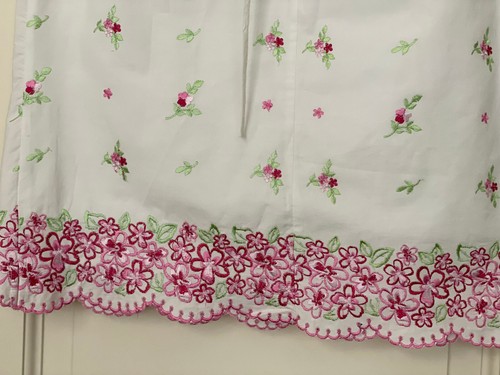 Biscotti Collezioni Dress Girls Sz 12 Cotton White Embroidered Pink Flowers NWT - Picture 7 of 12