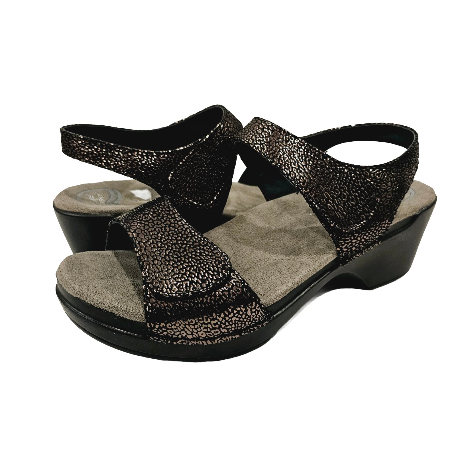 APL Sandali Dansko Sonnet neri metallizzati taglia EU 41 US 10 5