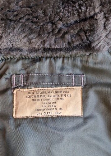 VTG 60s USAF 1511 N-3B Snorkel Parka Jacket Mens Small MIL-J-6279F Sage Green - Picture 5 of 13