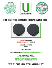 Fitsfor Porsche 996 1999-2002 Hard Top Covers Part996-555-457-00-a10 99655545 Fitsfor Porsche 996 1999-2002 Hard Top Covers Part996-555-457-00-a10 99655545