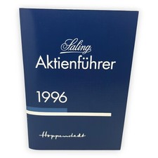 Hoppenstedt Saling Aktienf&uuml;hrer 1996 Aktienhandel Aktien Wertpapierb&ouml;rse Deutsch