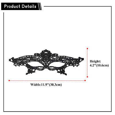Women Masquerade Mask Double-Layer Sheer Sexy Eye Mask Lace