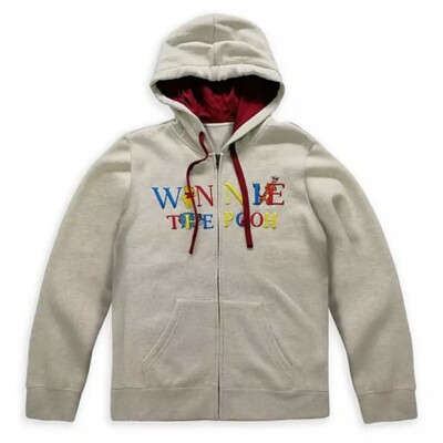 Disney Store Winnie the Pooh Zip Up Hoodie Sweatshirt for Women Size XXL  NEW