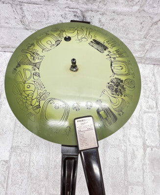 Ancienne Poêle électrique Presto Deluxe Couleur Vert Avocat - Vintage Années 70/80 - Fonctionnelle 1500W