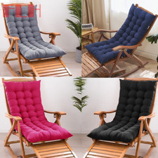 UK Garden Rocking Chair Tufted Cushion Out&indoor Recliner Seat Pad Cover Cotton