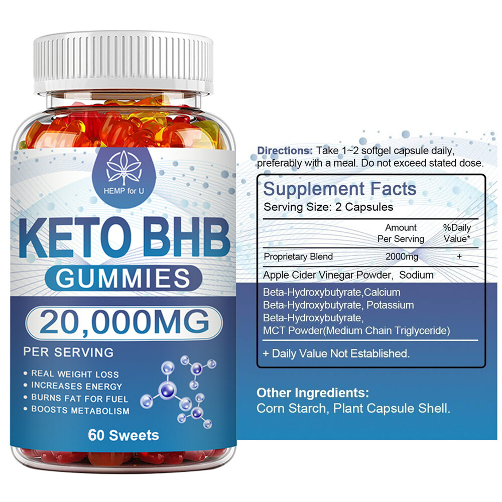 Keto BHB Gummies Fat Burner Weight Loss Dietary Supplement Suppress