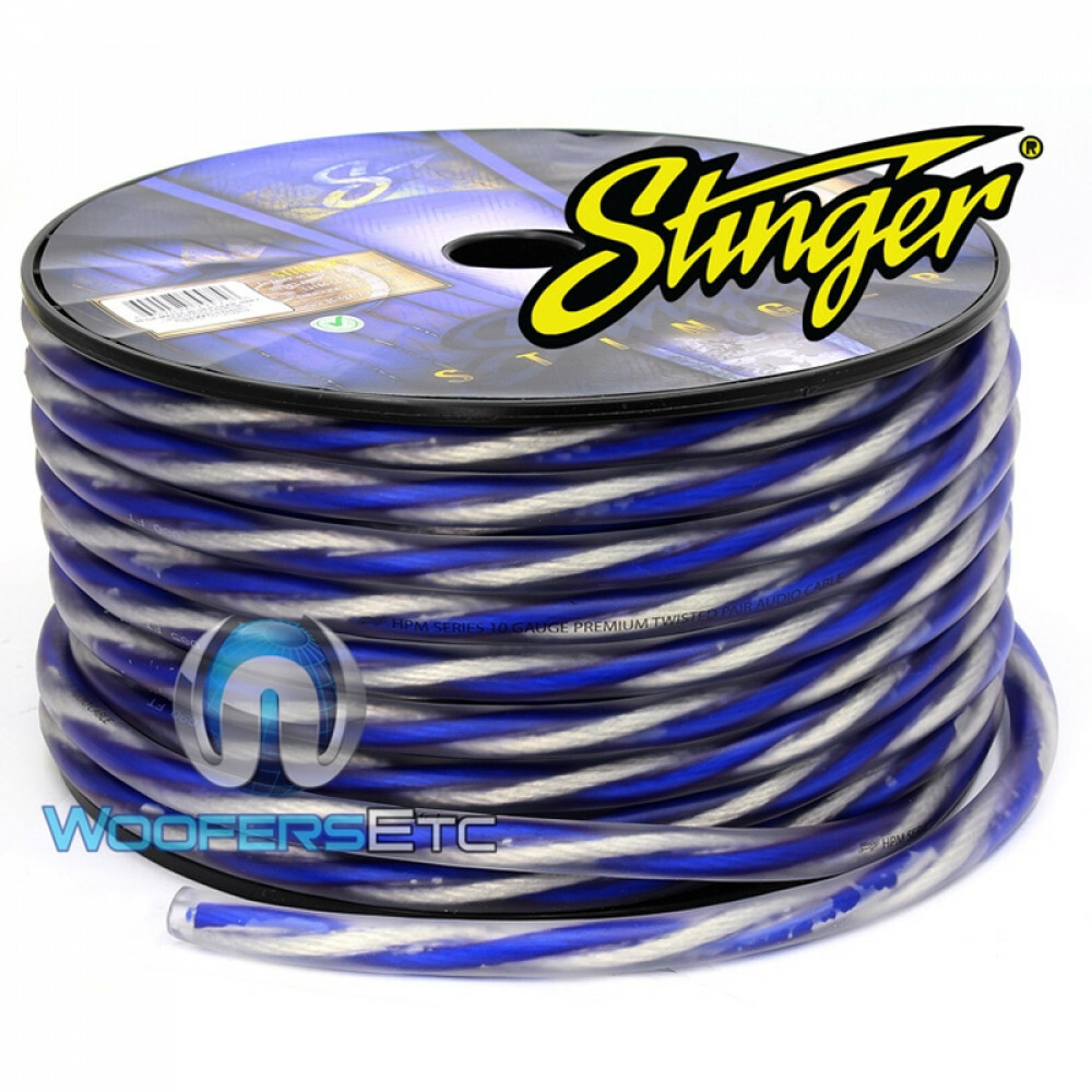 STINGER SHW510BC-100 FOOT SPOOL 10 GAUGE OFC OXYGEN FREE COPPER SPEAKER CABLE