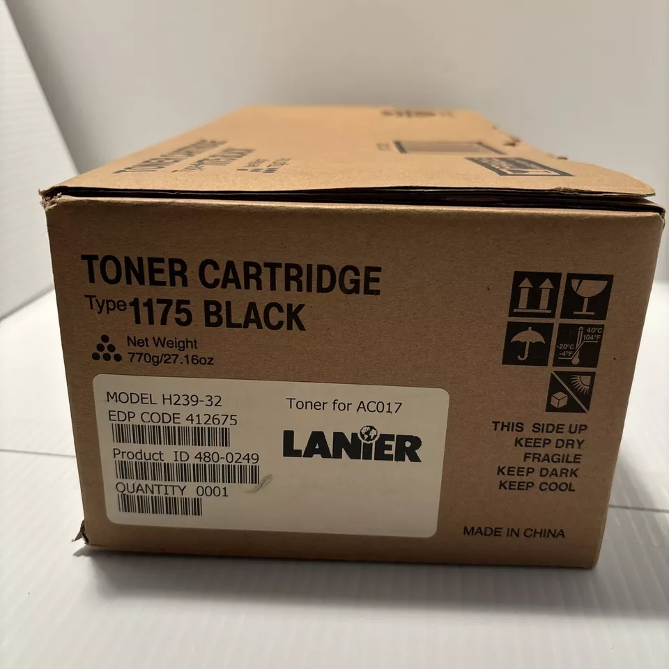 Cartucho de tóner negro original Lanier tipo 1175 H239-32 Foto 4 de 4