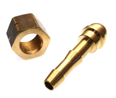 S&R Guaina tubo + dado di bloccaggio 3/8" filettatura sinistra 6 o 9 mm acetilene propano