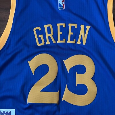 NBAユニフォーム Draymond Green (サイン入り) Draymond Green Signed Warriors (Oakland) Jersey Size L In Person