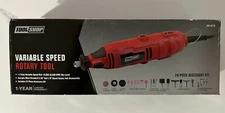 Tool Shop Variable Speed Rotary Tool & 24 Piece Accessory Kit - NEW - Open Box