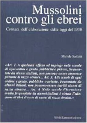 Mussolini contro gli ebrei - di Michele Sarfatti | eBay