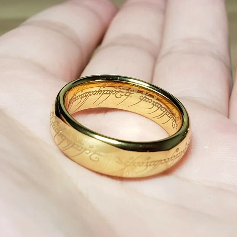 El Señor de los Anillos El Anillo Único Colección de Joyas de Tungsteno Mejor Regalo Foto 2 de 4