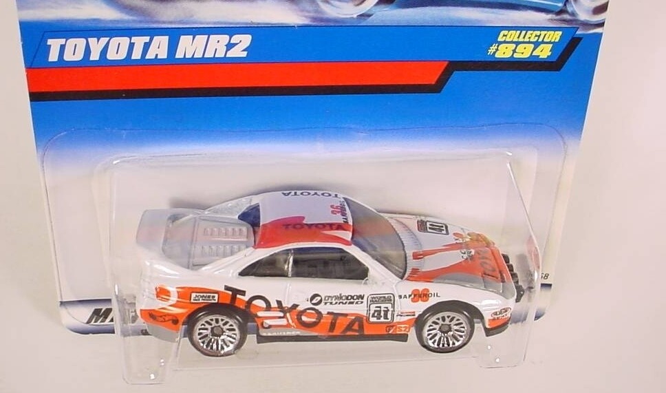 HOT WHEELS COLLECTOR # 894 WHITE TOYOTA MR2