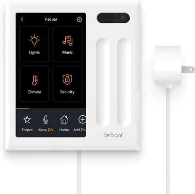 New Brilliant Smart Home Control Panel 2-Switch Plug-In Model Low Voltage $450