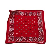 Vintage Color Fast Bandana 21x18 Western Cowboy Scarf Kerchief USA Made 70s