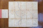 1925 Roma Rome Italy Railway City Map