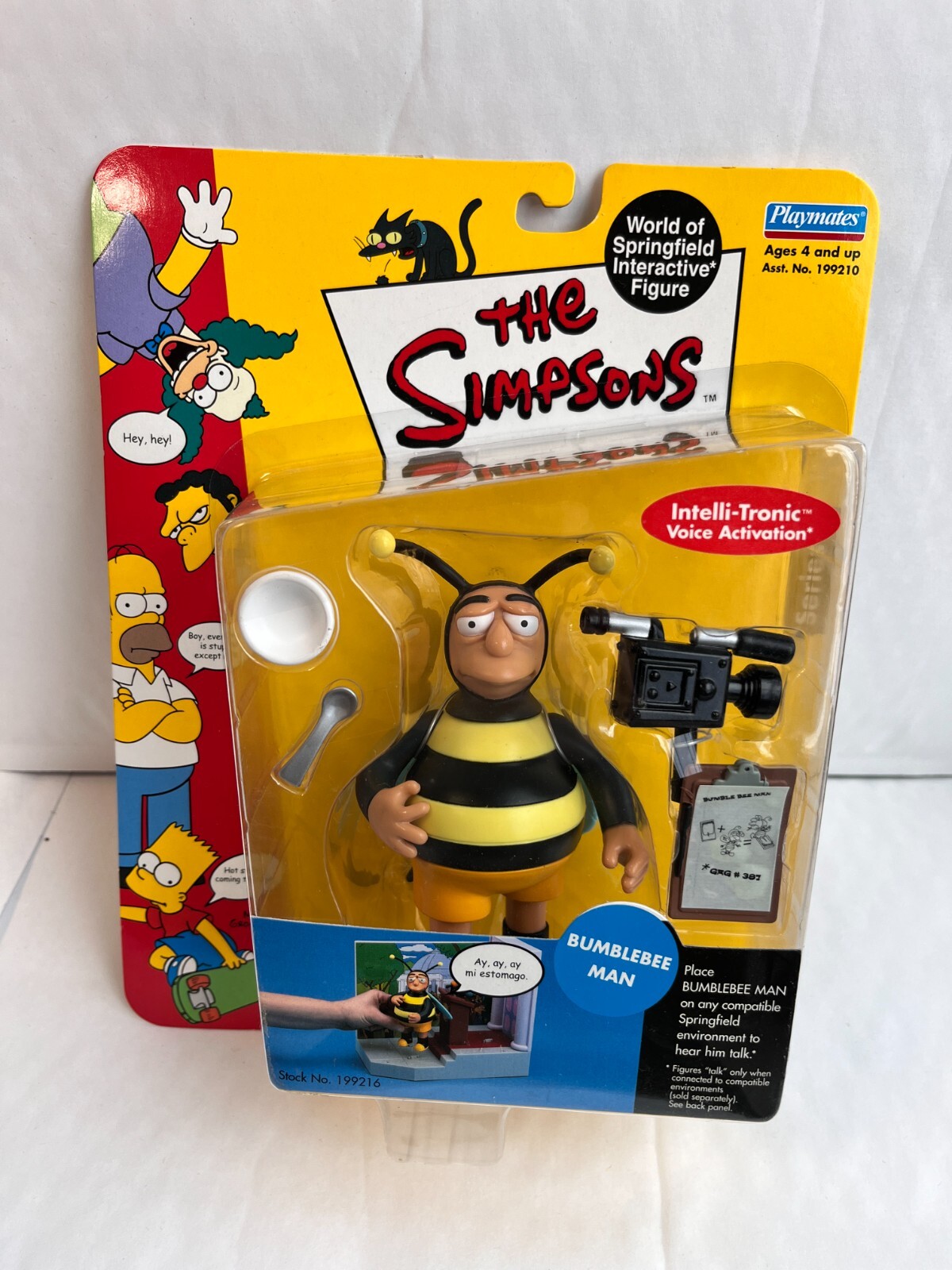 BNIB PLAYMATES INTERACTIVE THE SIMPSONS SERIES 5 BUMBLEBEE MAN ACTION FIGURE WOS
