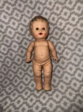 Vintage 1950's TOD-L-TOT Baby Doll The Sun Rubber Co, Barberton, USA 10" tall