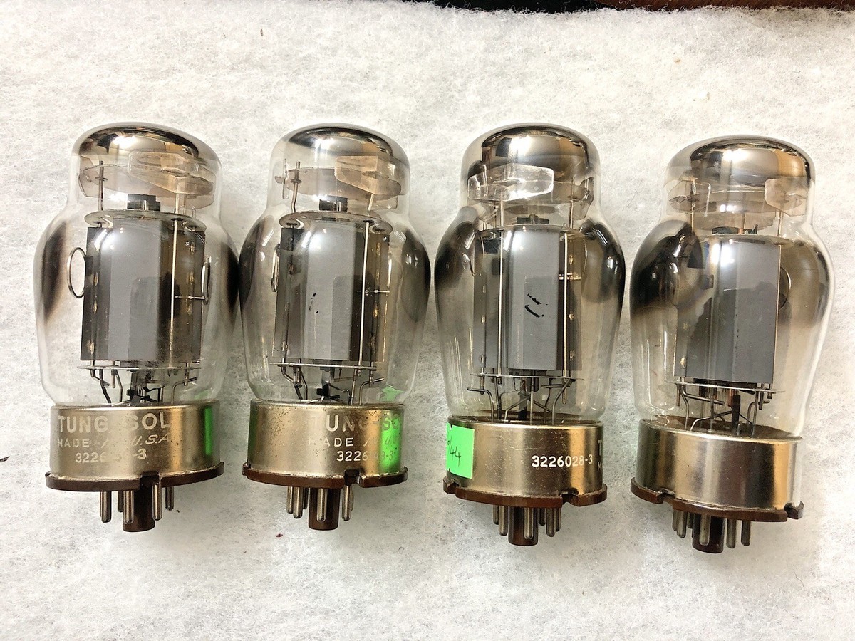 TUNG - SOL 6550 真空管 8本セット Tungsol 6550 KT88 6550A Solid Plate Tested Excellent Matched Quad