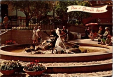 Continental Postcard Plaza Ghiradelli Square San Francisco Water Fountain