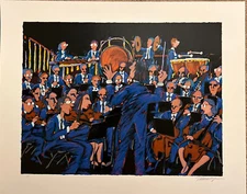 Concert in Blue James Talmadge Signed & Numbered Artist Proof Serigraph w/ COA