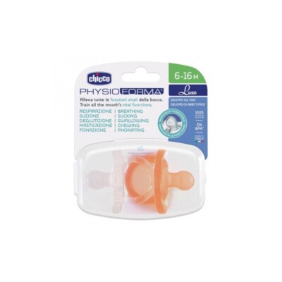 Chicco, 2 Pacifiers 6-16m Girl Pacifier Physio Soft Lux | Silicone