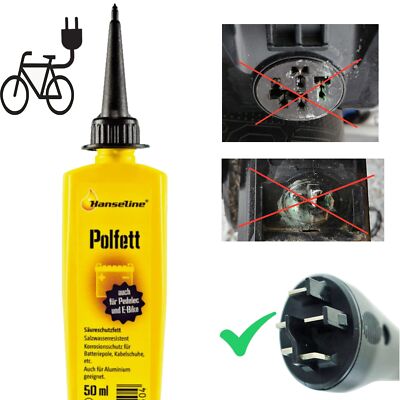 Hanseline Polfett Batterie Kontakte Fahrrad Ebike Stecker Verbindungen Pflege 