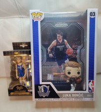LOT 2👀🔥Funko Pop! Panini Prizm Trading Card NBA LA Lakers Luka Doncic #03 MAVS