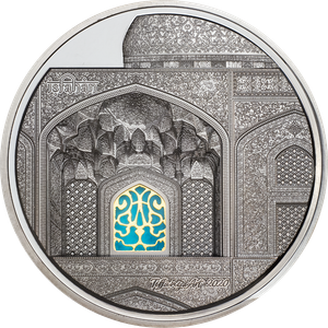 Palau 2020 25$ - Tiffany Art Isfahan – Black Proof - 5 Oz Silver Coin