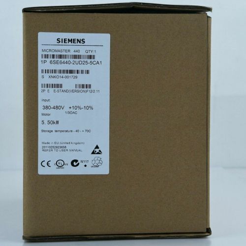 6SE6 440-2UD25-5CA1 NEW SIEMENS 6SE6440-2UD25-5CA1 MICROMASTER 440 Inverter - Picture 1 of 1