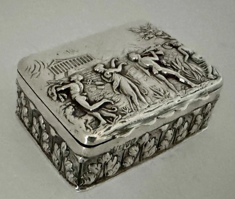 MUY BONITA CAJA MATCH STRIKER INGLESA DE PLATA ESTERLINA DE G. NATHAN & R. HAYES 1908 Foto 3 de 4