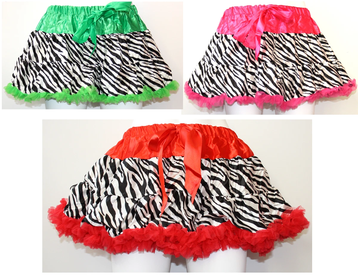 SALE Pageant Zebra Tutu Skirt Dance Party Fancy Dress For Girl