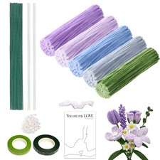400 Pcs Pipe Cleaners Craft Flower kit with Wrapping Paper, 5 Assorted Colors... 0.07 per gallon