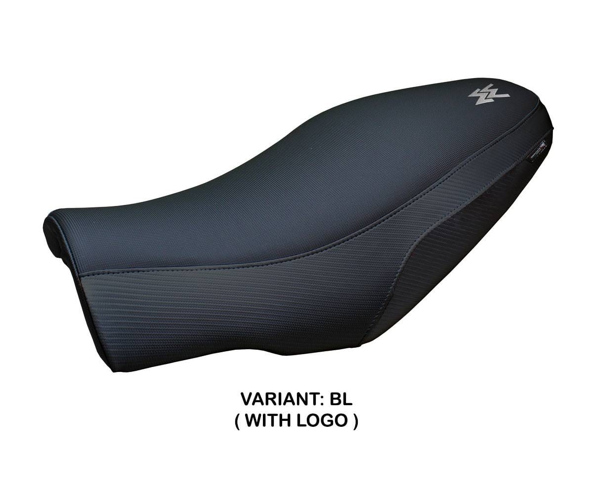 Seat cover Alanya Black + logo Tpz compatible MOTO MORINI SEIEMMEZZO 2022 2026