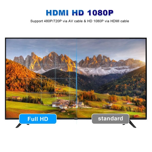 DVD Player für TV Alle Region Freier Tragbarer Mini DVD CD Player mit HD 1080... - Bild 4 von 8