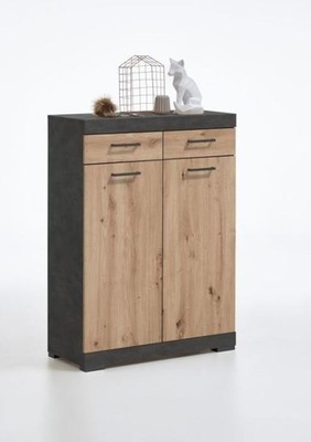 BRISTOL 100 Garderobenkommode 2-trg von FMD Matera / Artisan Oak by