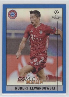 2020 Merlin Collection Chrome UEFA Champions League 45/75 Robert Lewandowski 7y2