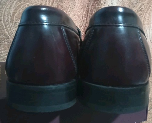 Johnston & Murphy Men's Sz 11.5 Leather Burgundy Loafers Dress Shoes Pre-flexed - Picture 6 of 23