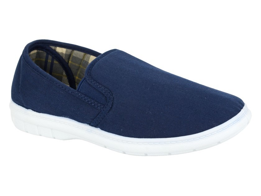 SAOLA Scarpe Scimitar uomo casual tela navy slip on comode suola imbottita leggere