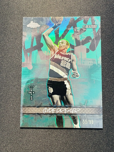 2025-26 Topps Chrome Cactus Jack Jacked Up Clyde Drexler #JU-38 Green 55/99 PM37