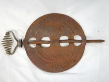 Antique Cast Iron Stove Flue Damper 6 Inch Griswold American