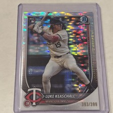 Luke Keaschall 2025 Bowman Chrome Pulsar Refractor Rookie #/399 RC Twins