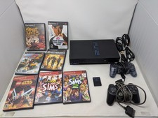PlayStation 2 Fat Console Bundle Tested W/2 Controllers 7 Games