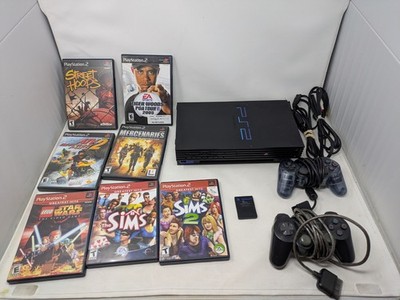 PlayStation 2 Fat Console Bundle Tested W/2 Controllers & 7 Games