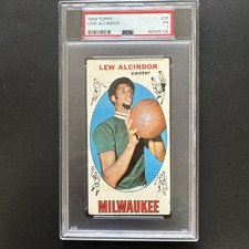 1969-70 Topps - Kareem Abdul-Jabbar #25 (RC) PSA 1 Poor